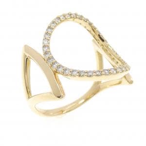 K18YG ダイヤモンド リング 0.26CT