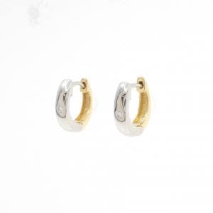 K18YG/PT900 ダイヤモンド ピアス 0.02CT