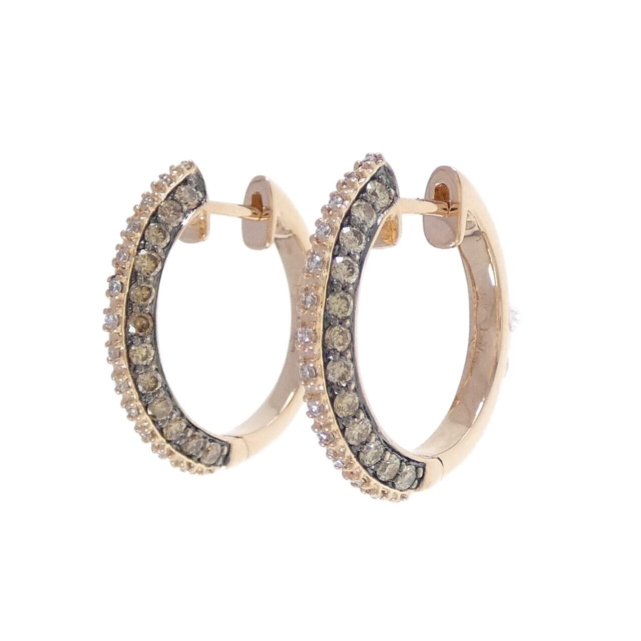 14KTPG/14KTBG鑽石耳環