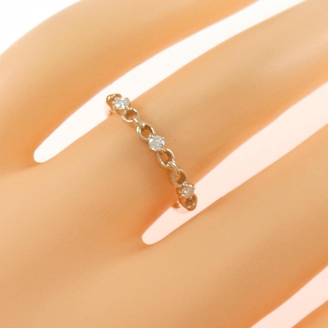 K18PG ダイヤモンド リング 0.10CT