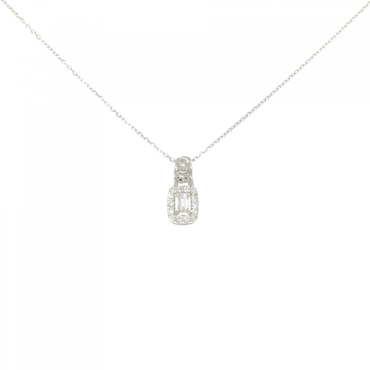 【新品】PT900/PT850 ダイヤモンド ネックレス 0.15CT
