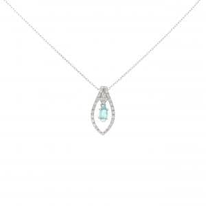 K18WG パライバトルマリン ネックレス 0.11CT