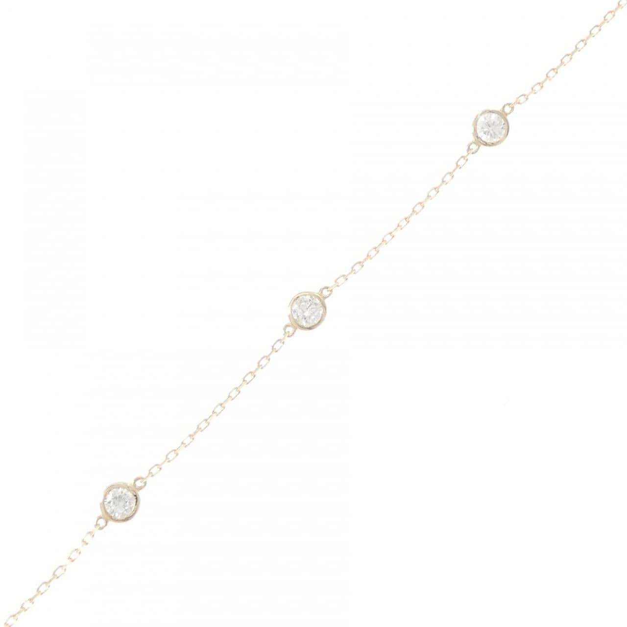 【リメイク】K10YG ダイヤモンド ブレスレット 0.25CT