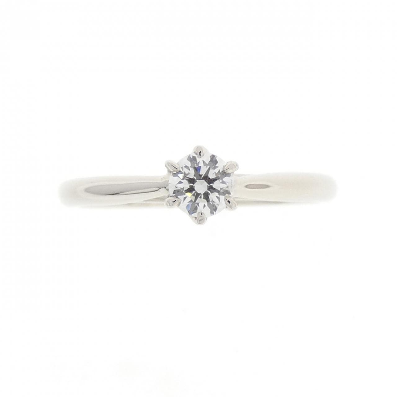 PT950 ダイヤモンド リング 0.190CT D VVS1 3EXT H&C