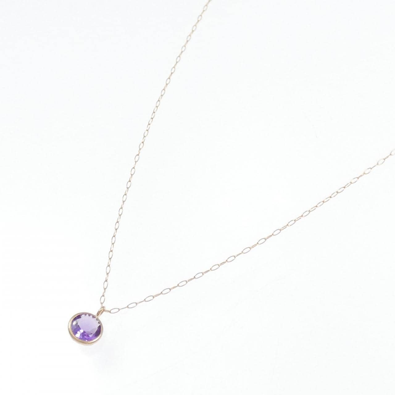 K18PG アメジスト ネックレス