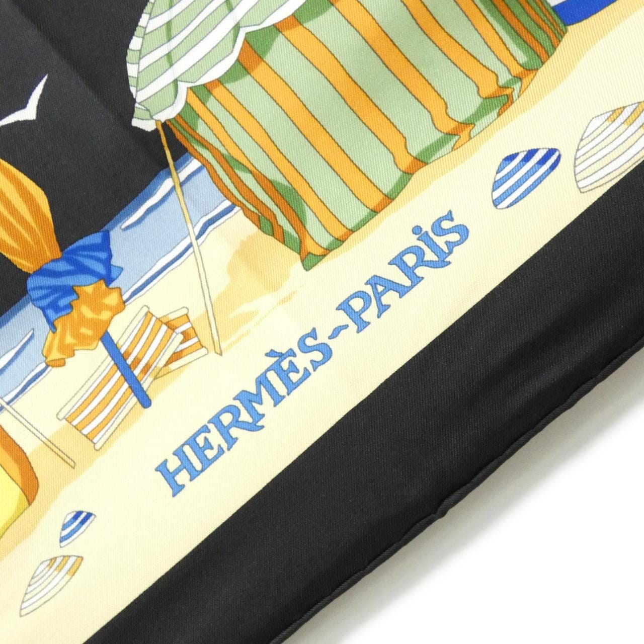 エルメス CHARMES DES PLAGES NORMANDES カレ スカーフ