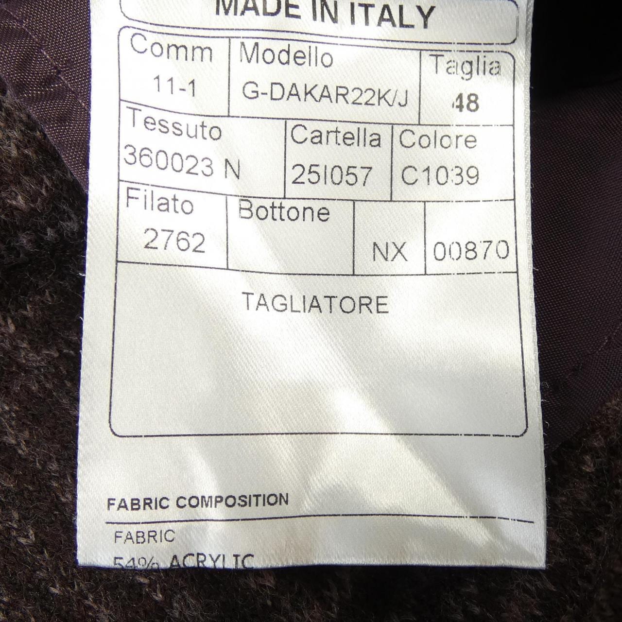 タリアトーレ TAGLIATORE G-DAKAR22K/J ジャケット