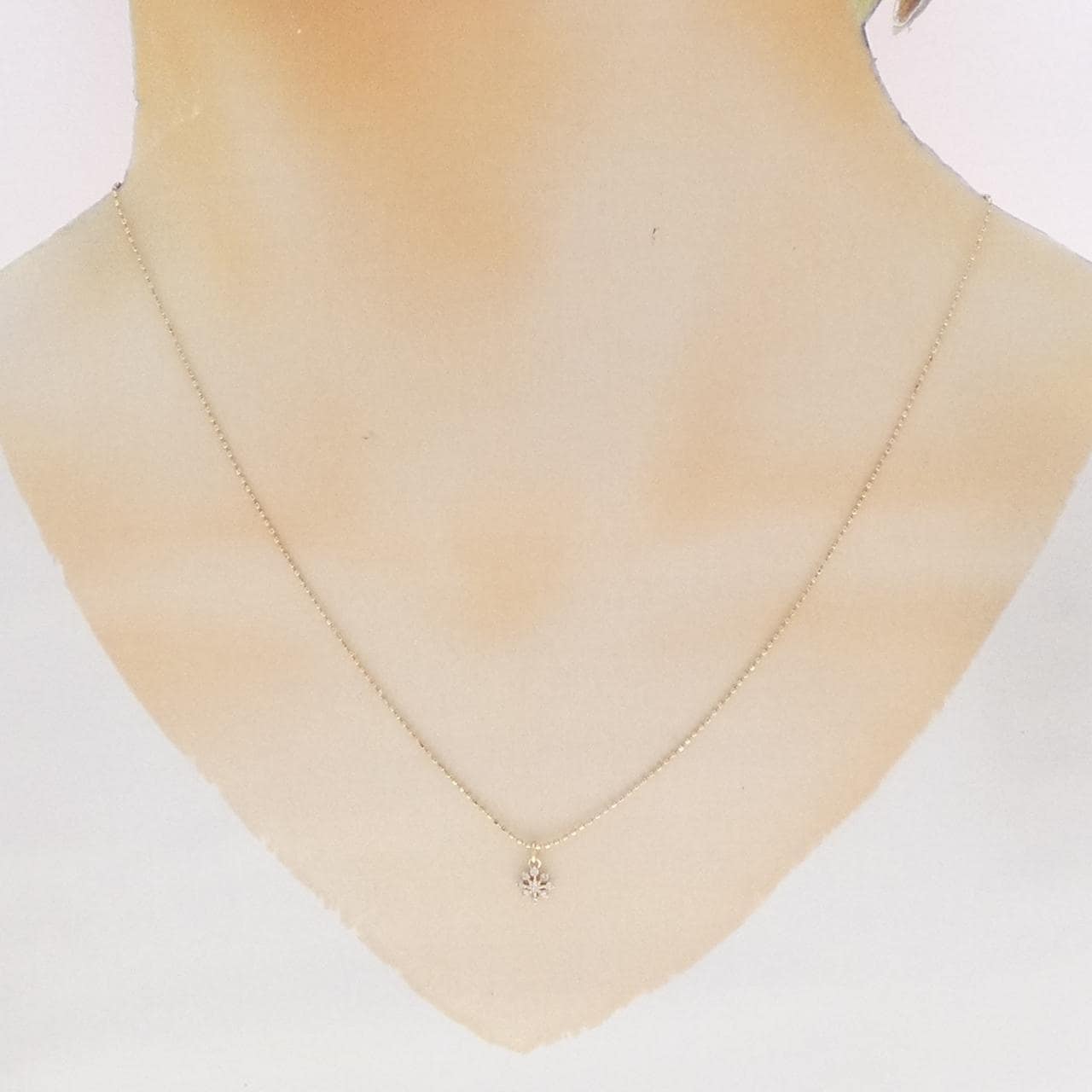 K10YG ダイヤモンド ネックレス 0.07CT
