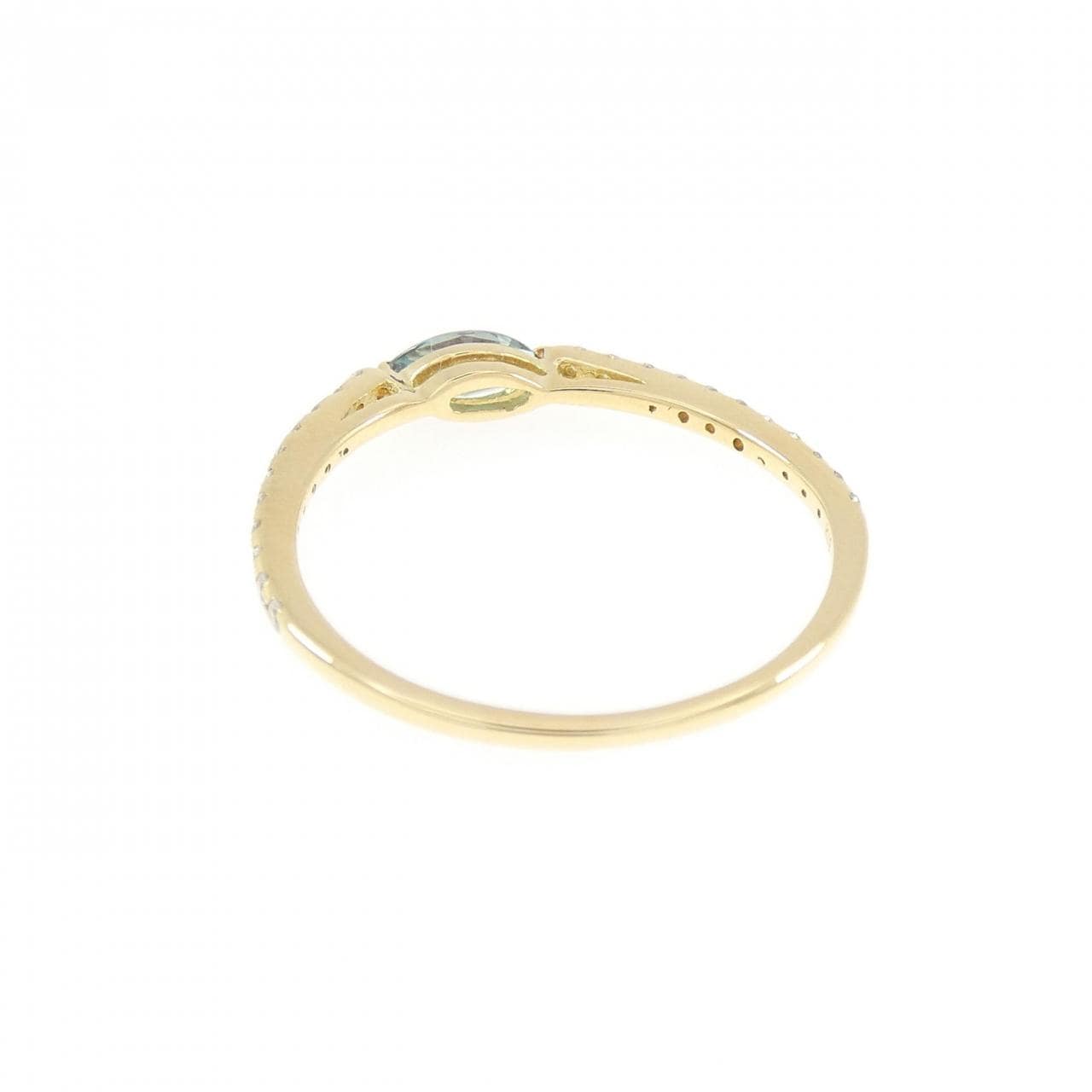 K18YG アレキサンドライト リング 0.23CT