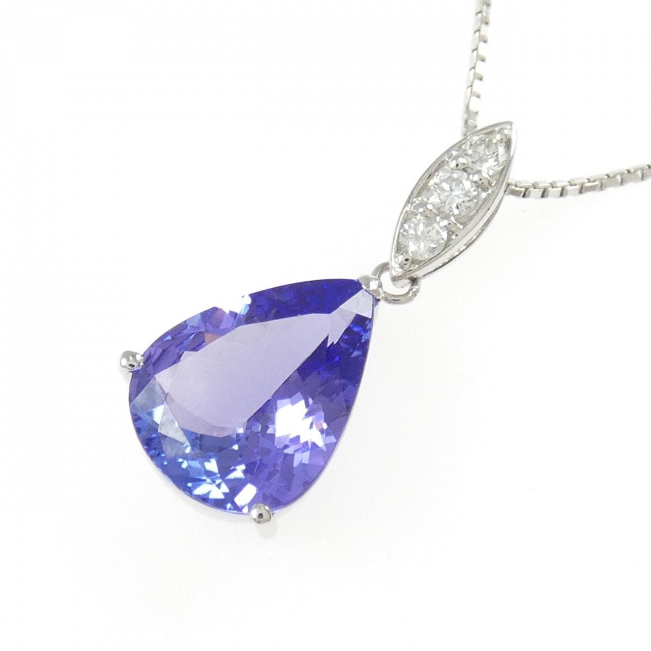 PT900/PT850 タンザナイト ネックレス 4.71CT