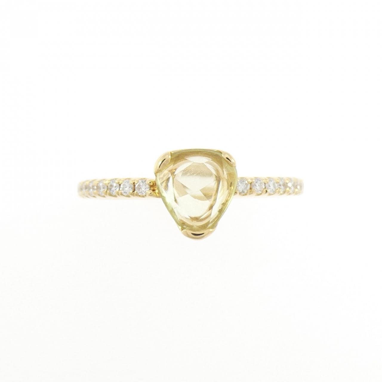 K18YG クリソベリル リング 0.47CT