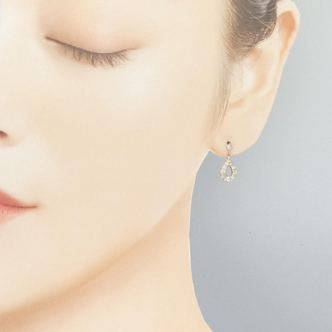 K18PG ダイヤモンド ピアス 0.50CT