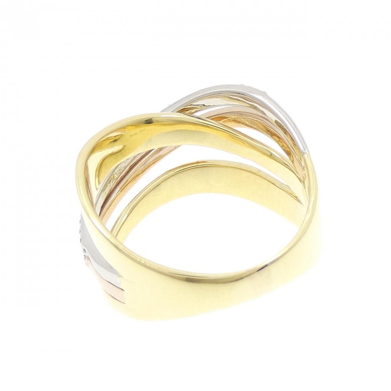 K18YG/K18PG/PT900 ダイヤモンド リング 0.30CT