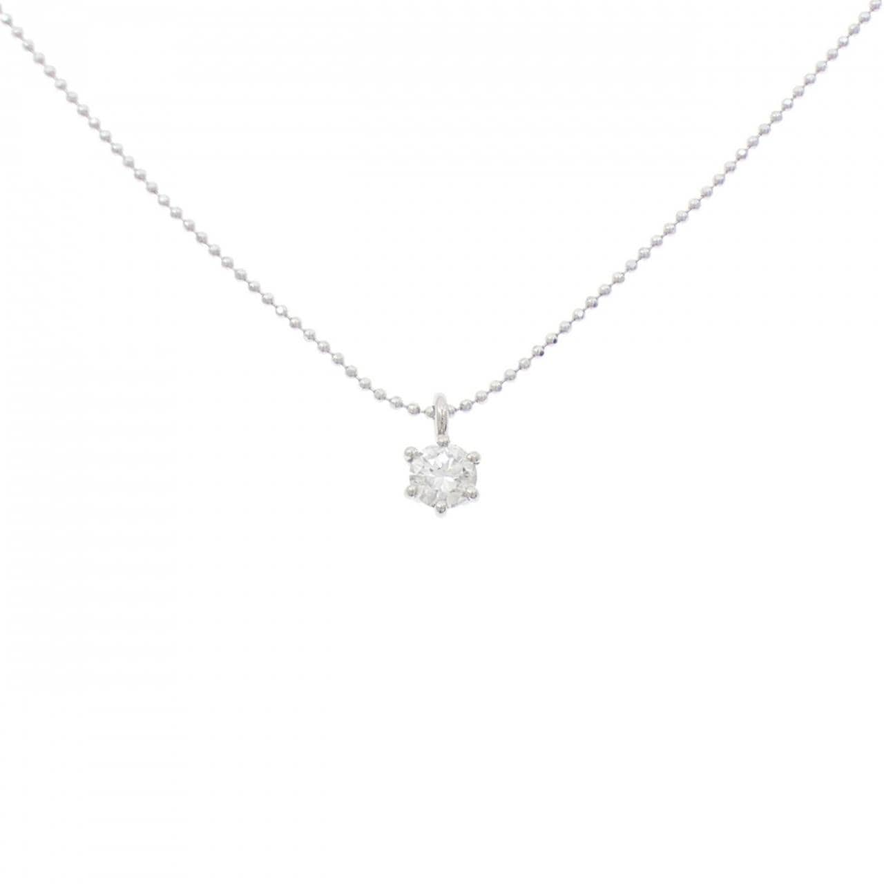 PT900/PT850 ソリティア ダイヤモンド ネックレス 0.35CT
