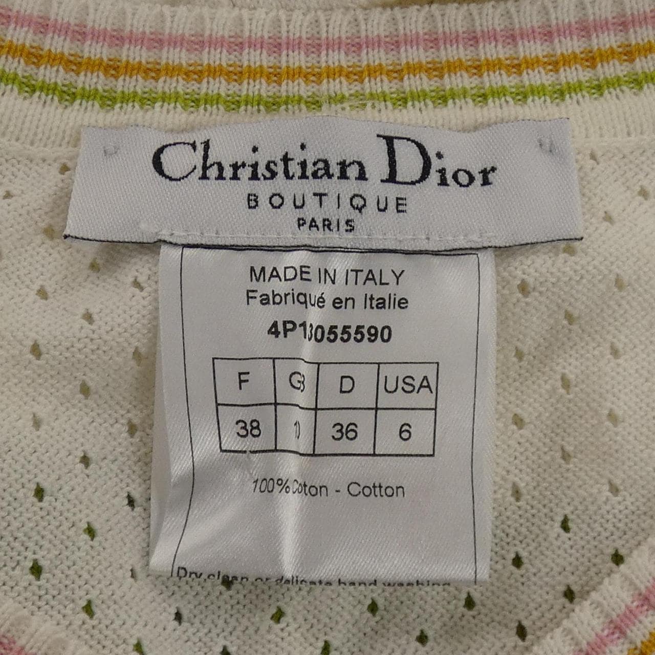 【ヴィンテージ】クリスチャンディオール CHRISTIAN DIOR 4P13055590 ニット