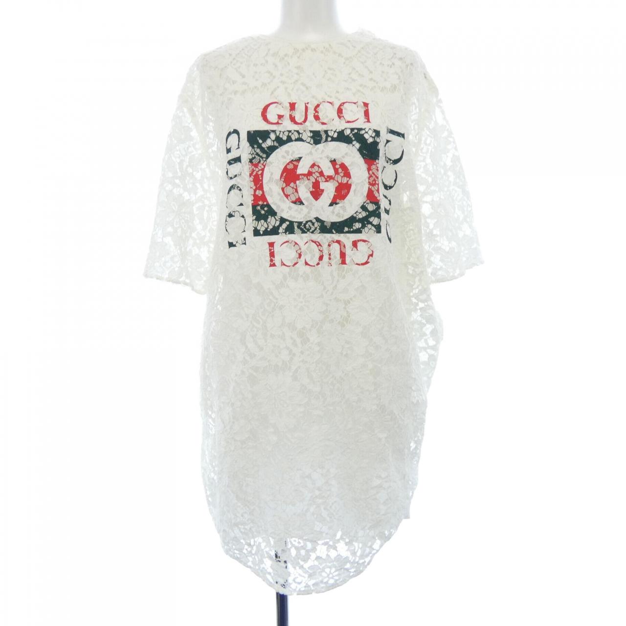 グッチ GUCCI フローラルコットンレーストップ 788990 ZAQP7 チュニック