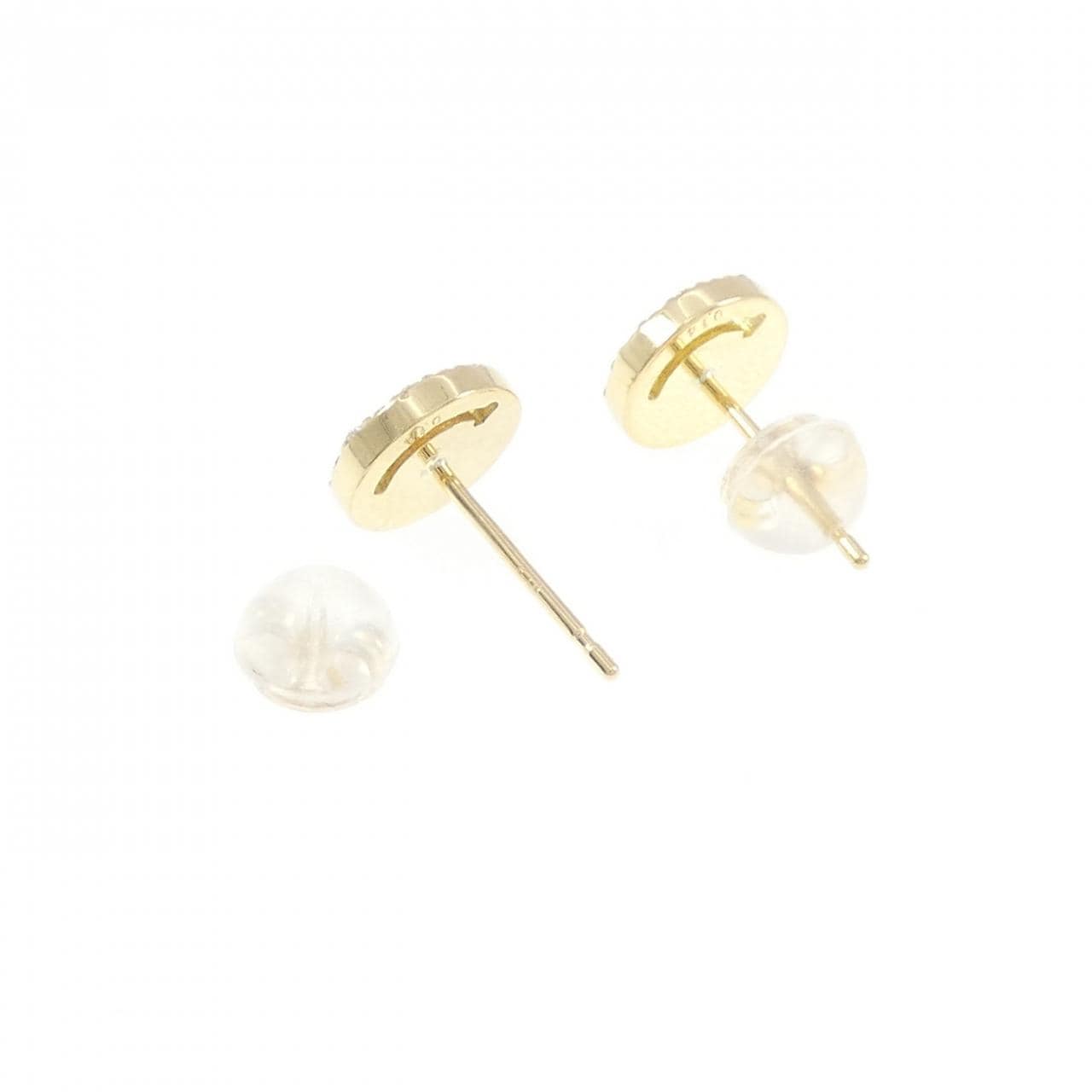 K18YG スマイル ダイヤモンド ピアス 0.28CT