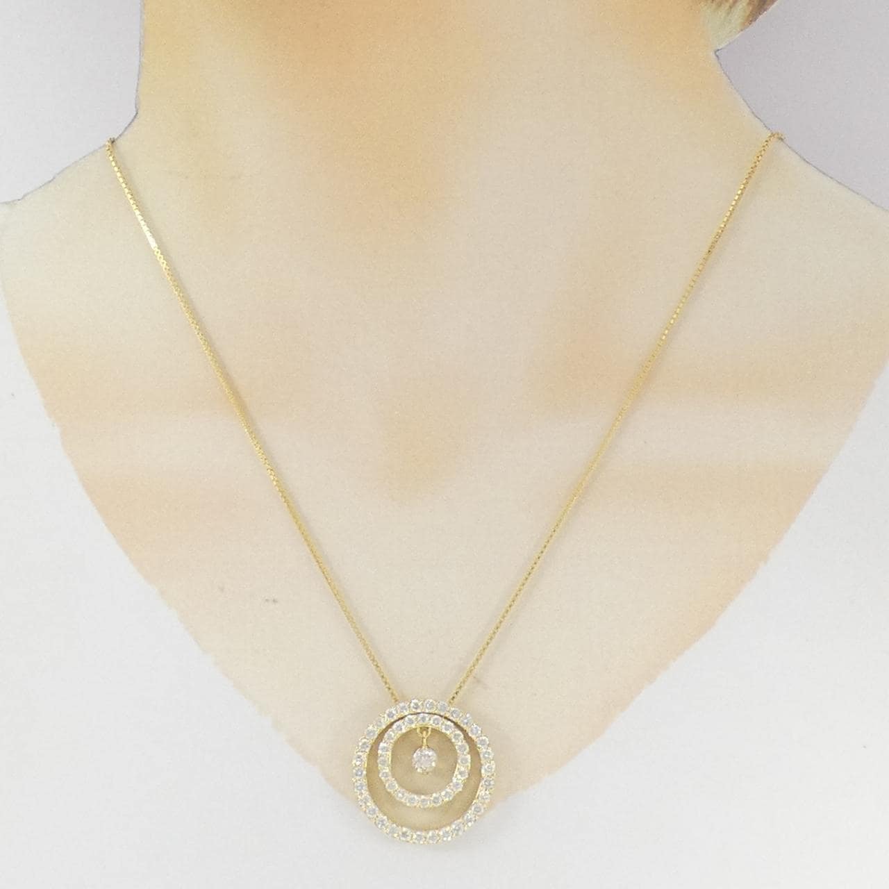 K18YG ダイヤモンド ネックレス 0.97CT