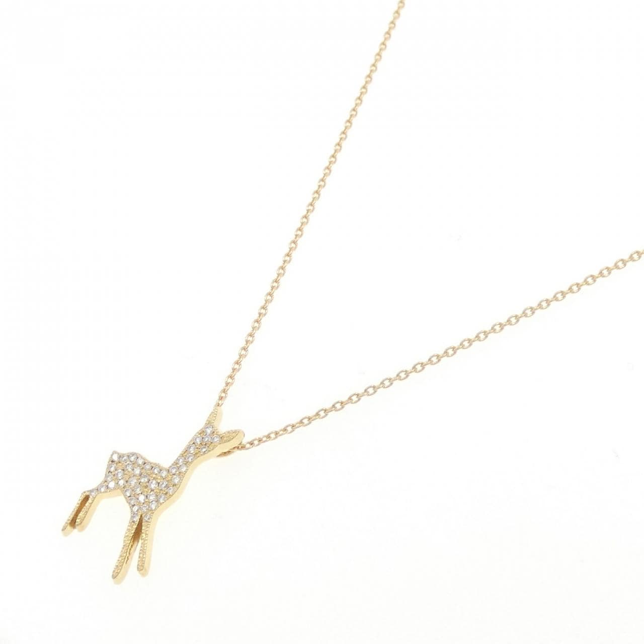 K18YG ダイヤモンド ネックレス 0.18CT