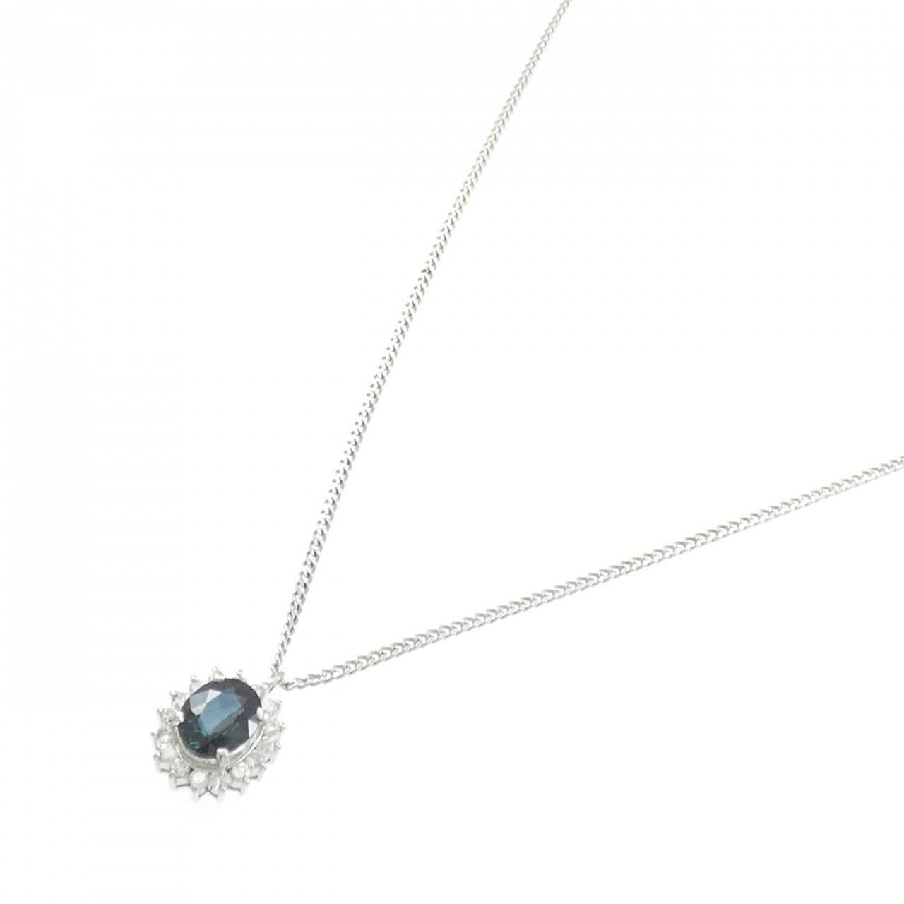 PT900 サファイヤ ネックレス 1.20CT