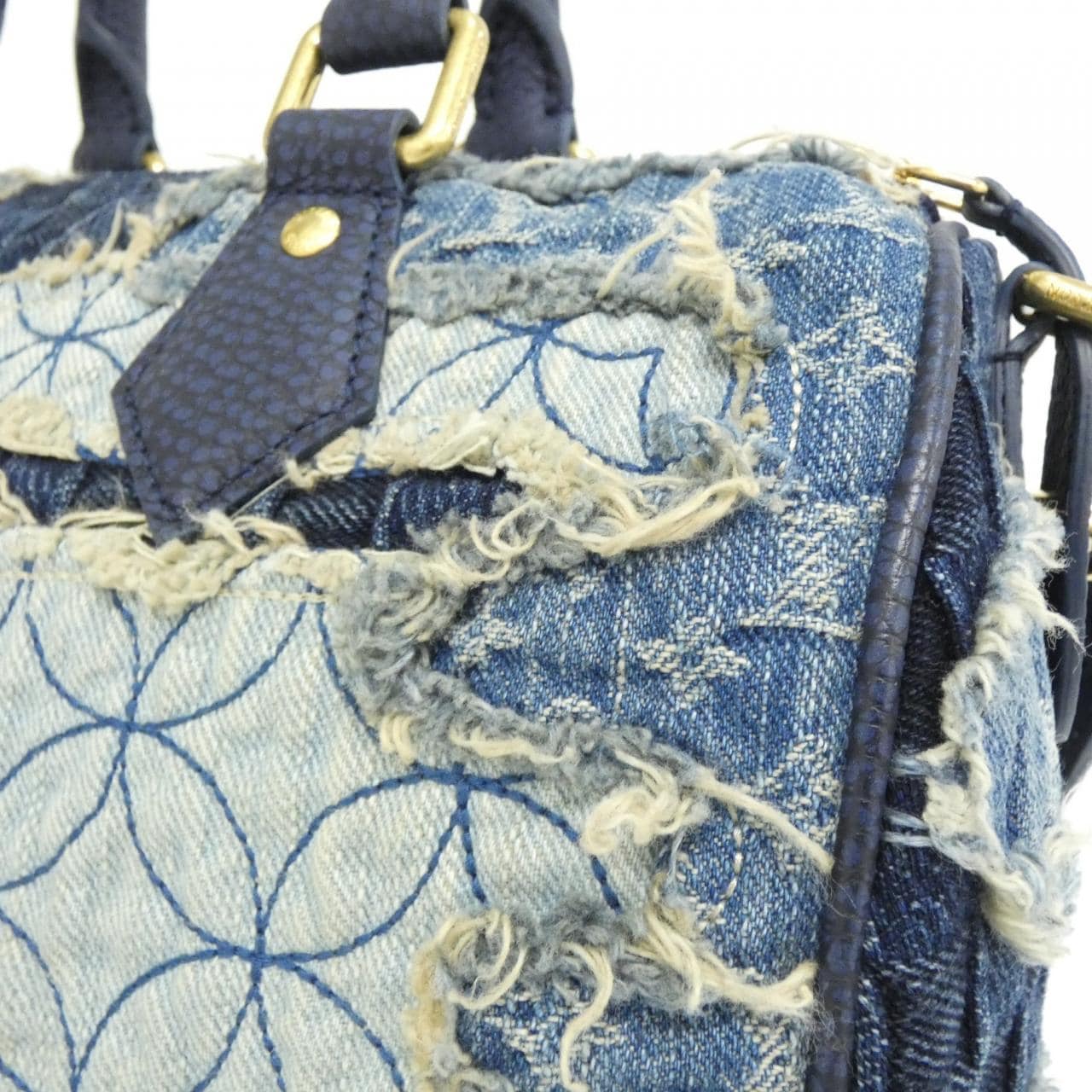 ルイヴィトン デニム ポロ ランドスケープ スピーディ バンドリエール 25cm M15276 バッグ