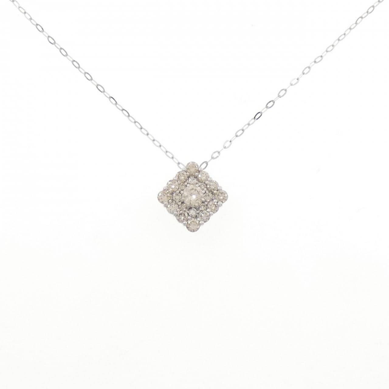 K18WG ダイヤモンド ネックレス 0.60CT