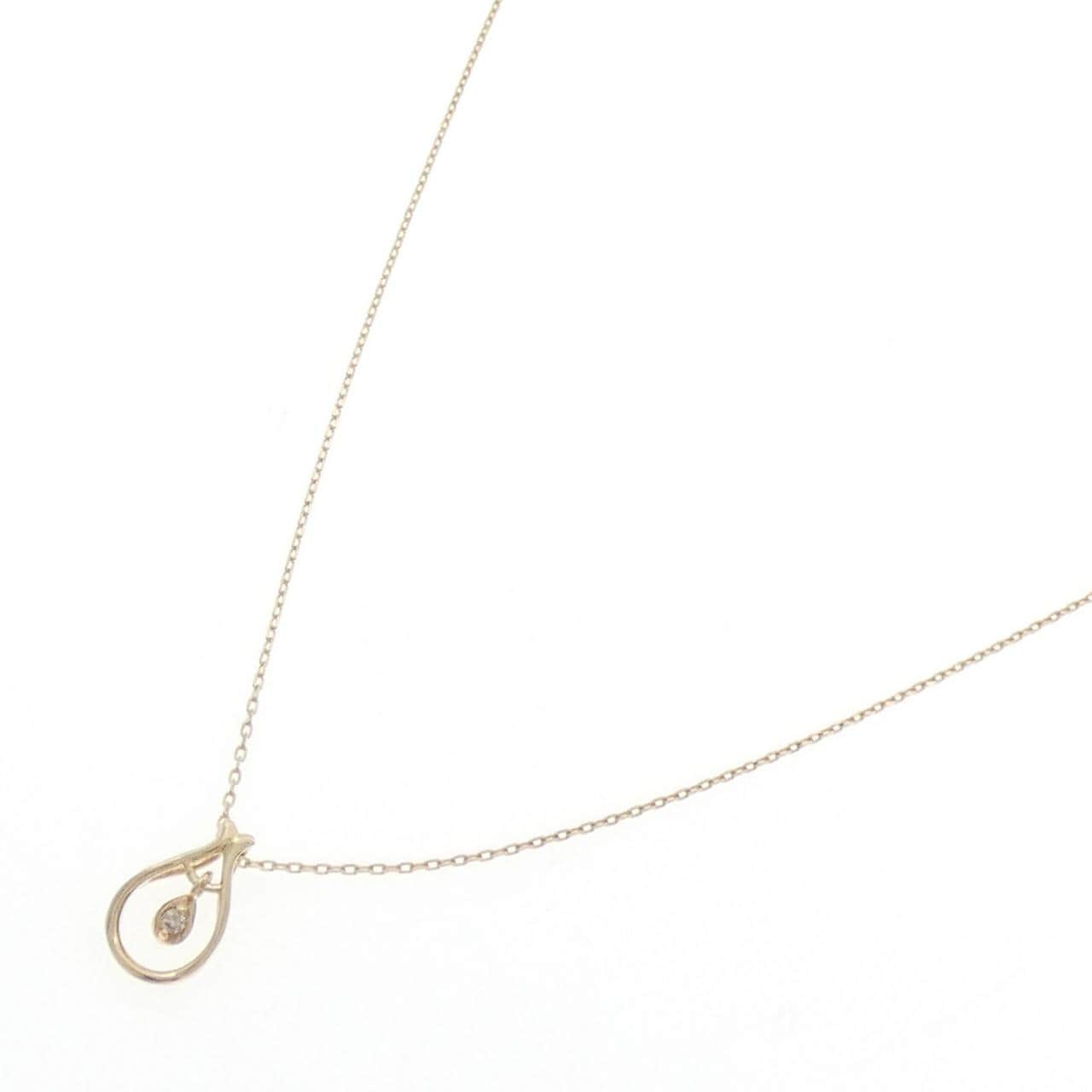 K10YG ダイヤモンド ネックレス 0.01CT