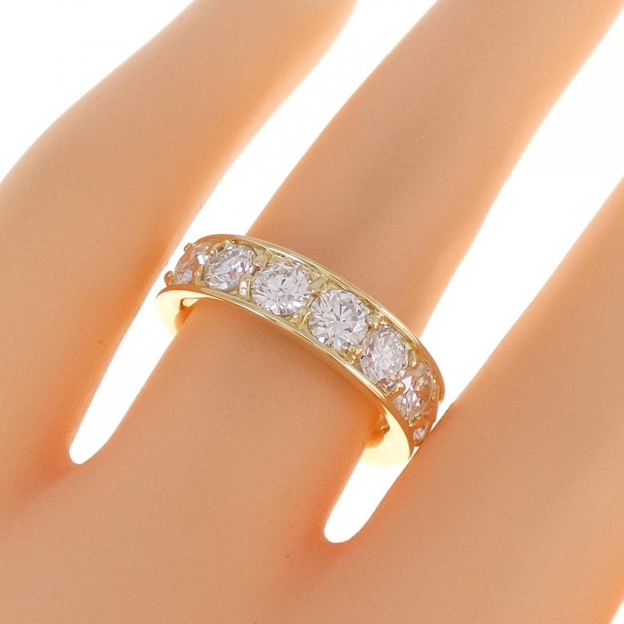 [BRAND NEW] K18YG Diamond Ring 2.019CT GH SI1-2 VG-GOOD