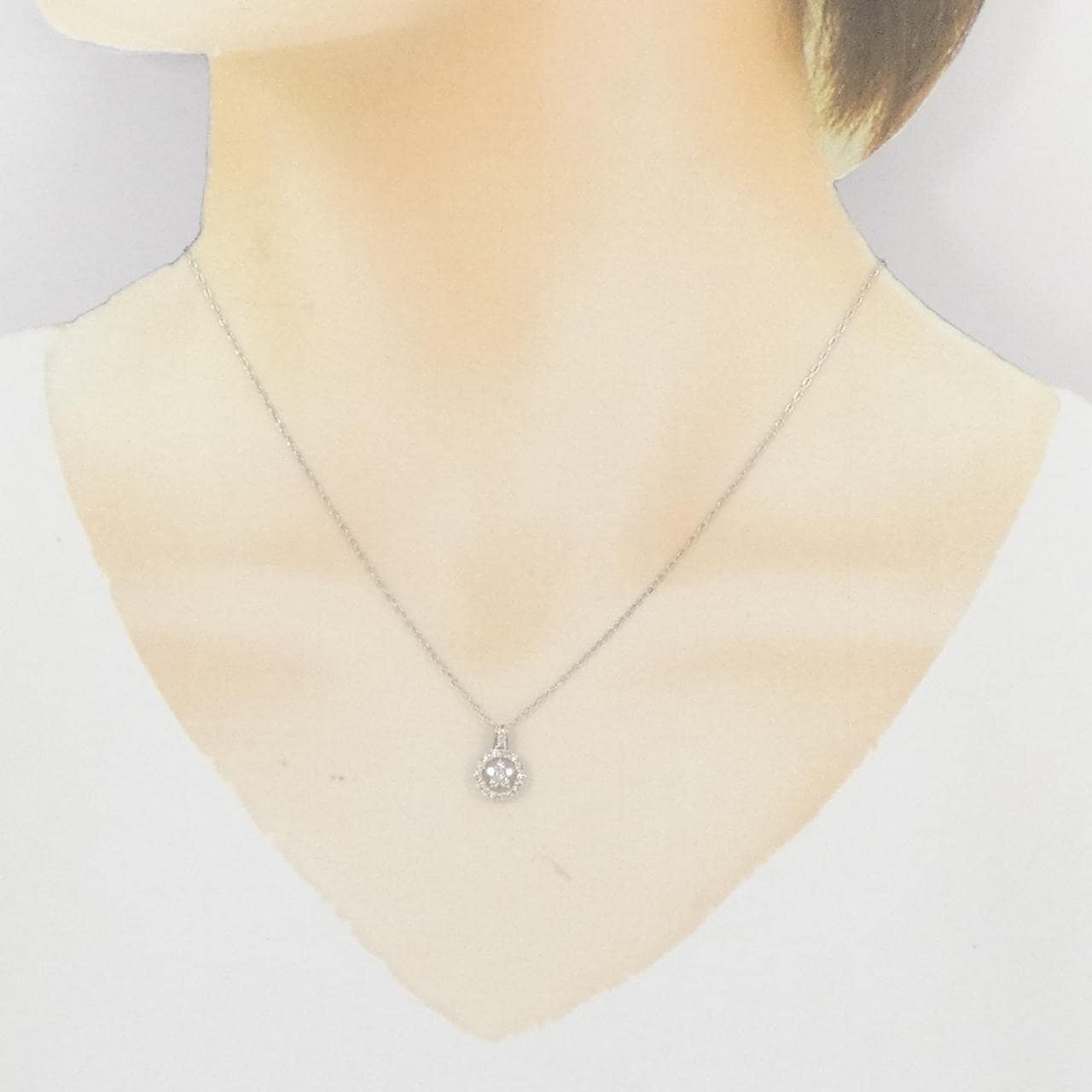 PT950/PT850 スター ダイヤモンド ネックレス 0.20CT