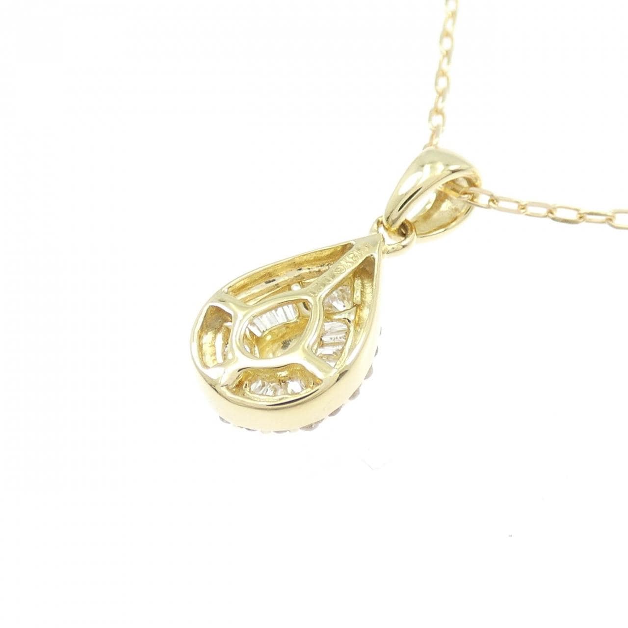 K18YG ダイヤモンド ネックレス 0.20CT