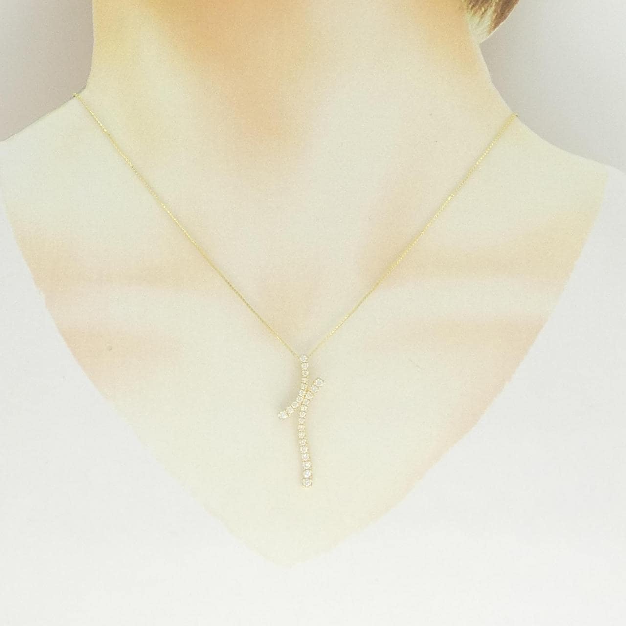 K18YG ダイヤモンド ネックレス 0.50CT
