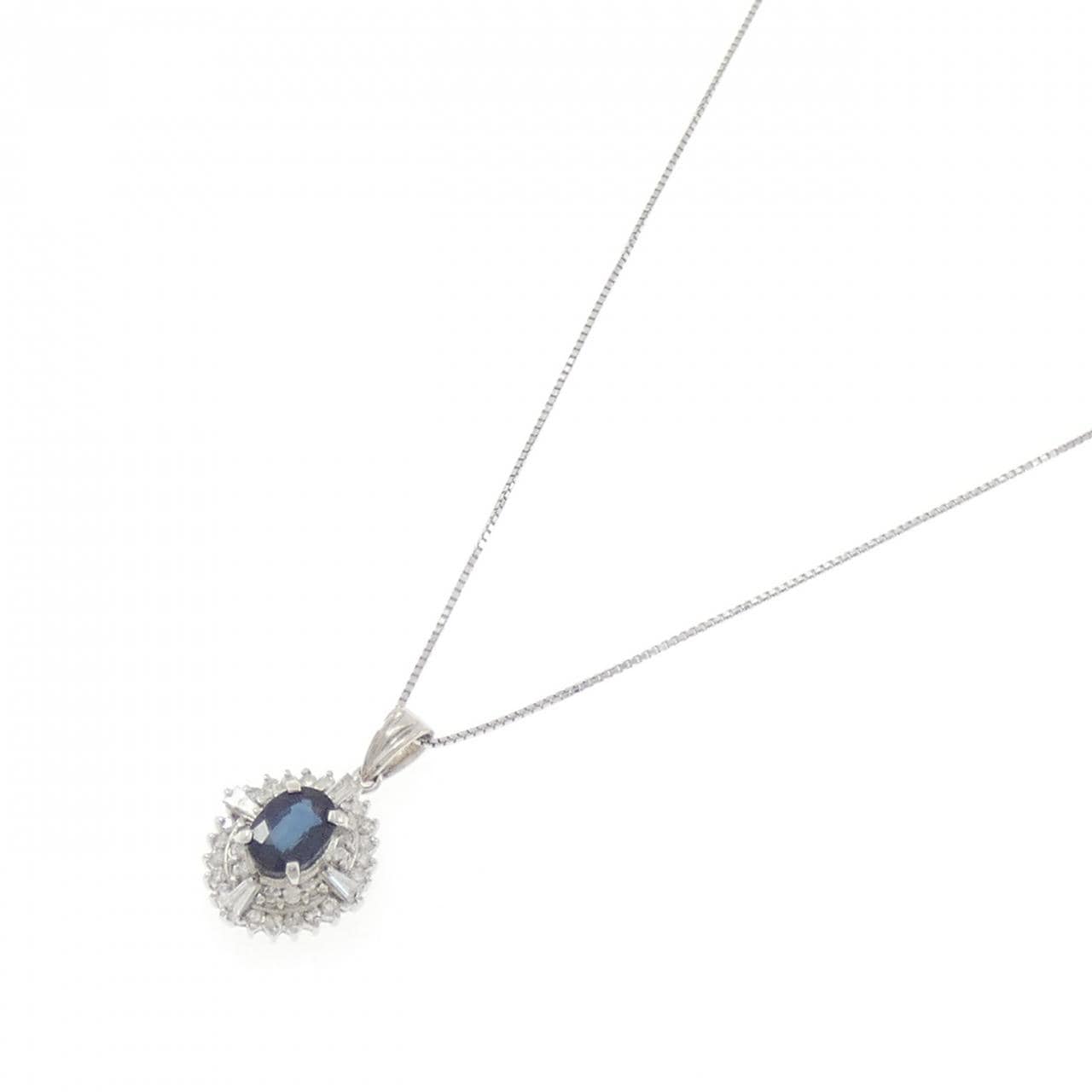PT900/PT850 サファイヤ ネックレス 1.36CT