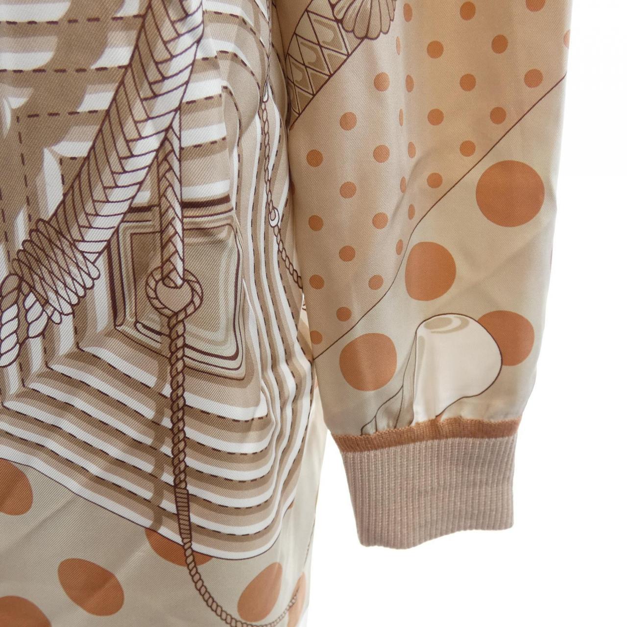 エルメス HERMES CLIL-CLAC A POIS *17-7754 ツイルレーヌ ワンピース
