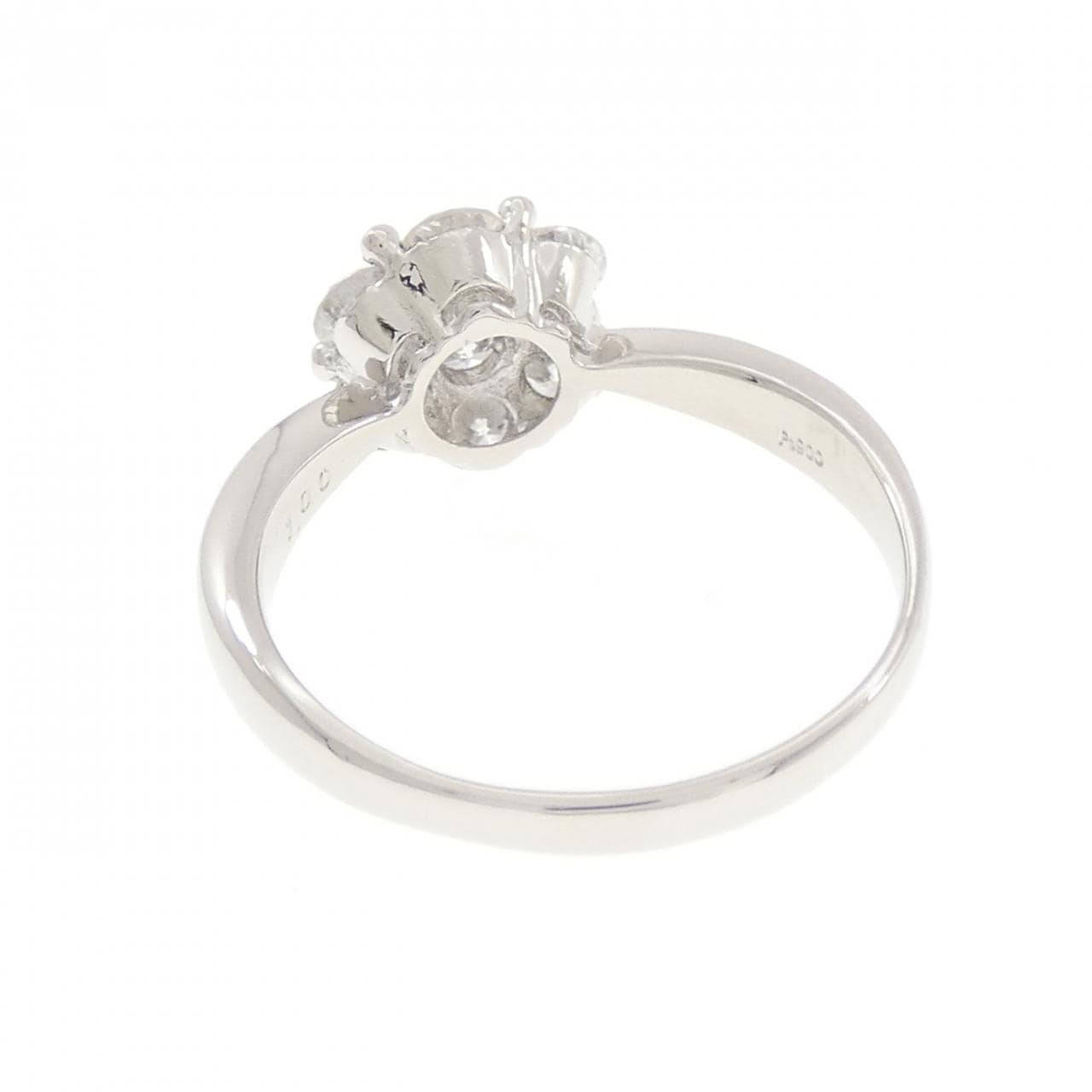 PT900 フラワー ダイヤモンド リング 1.00CT