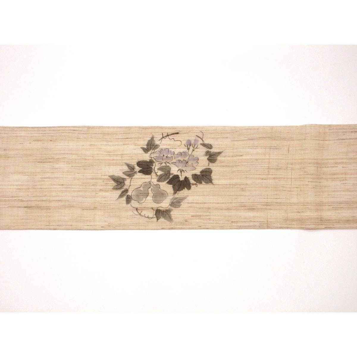 夏名古屋帯　友禅加工