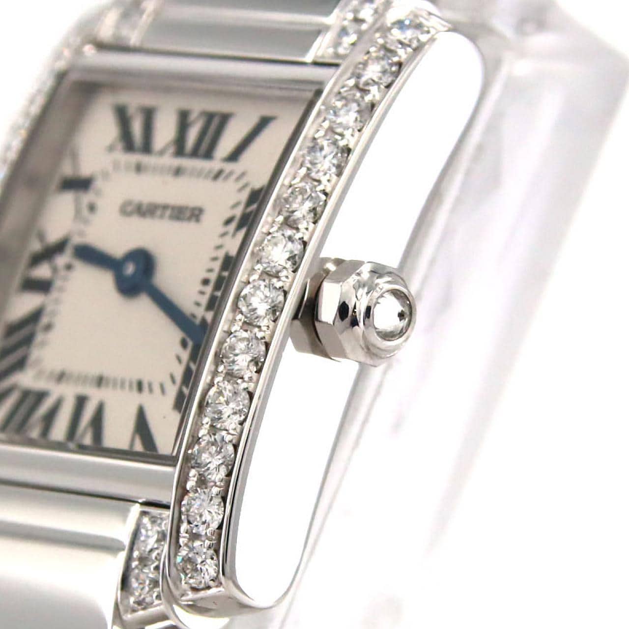 カルティエ タンクフランセーズSM WG/D･ブレスハーフD WE1002SC WG クォーツ