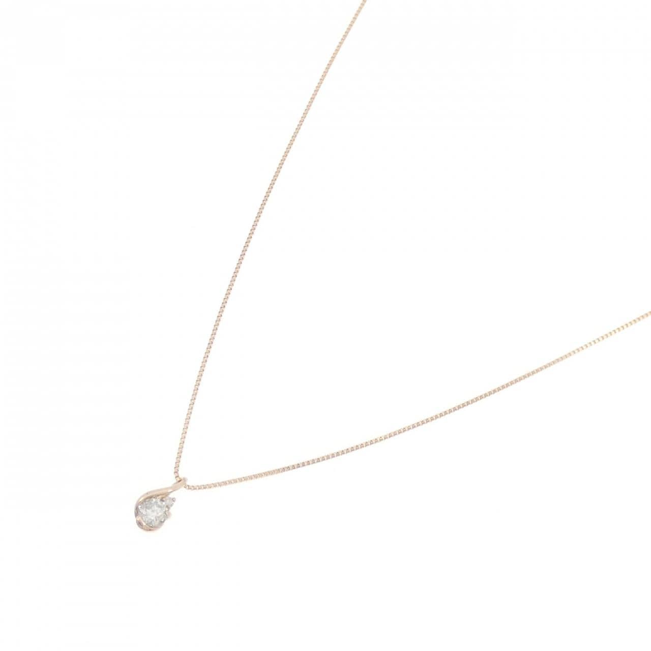K18PG ダイヤモンド ネックレス 0.1CT