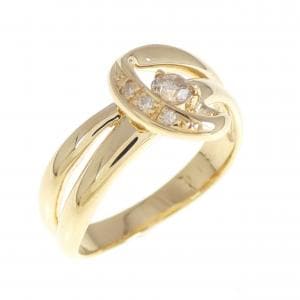 K18YG ダイヤモンド リング 0.12CT