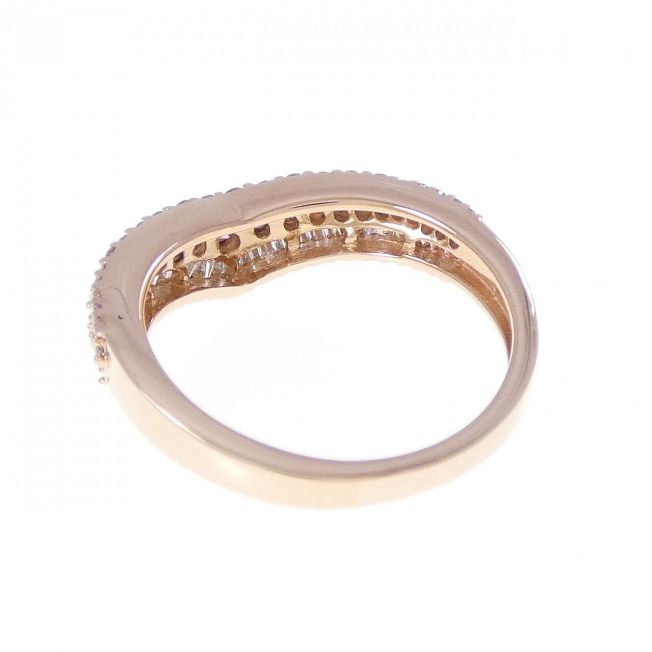 K18PG ピンクダイヤモンド リング 0.35CT