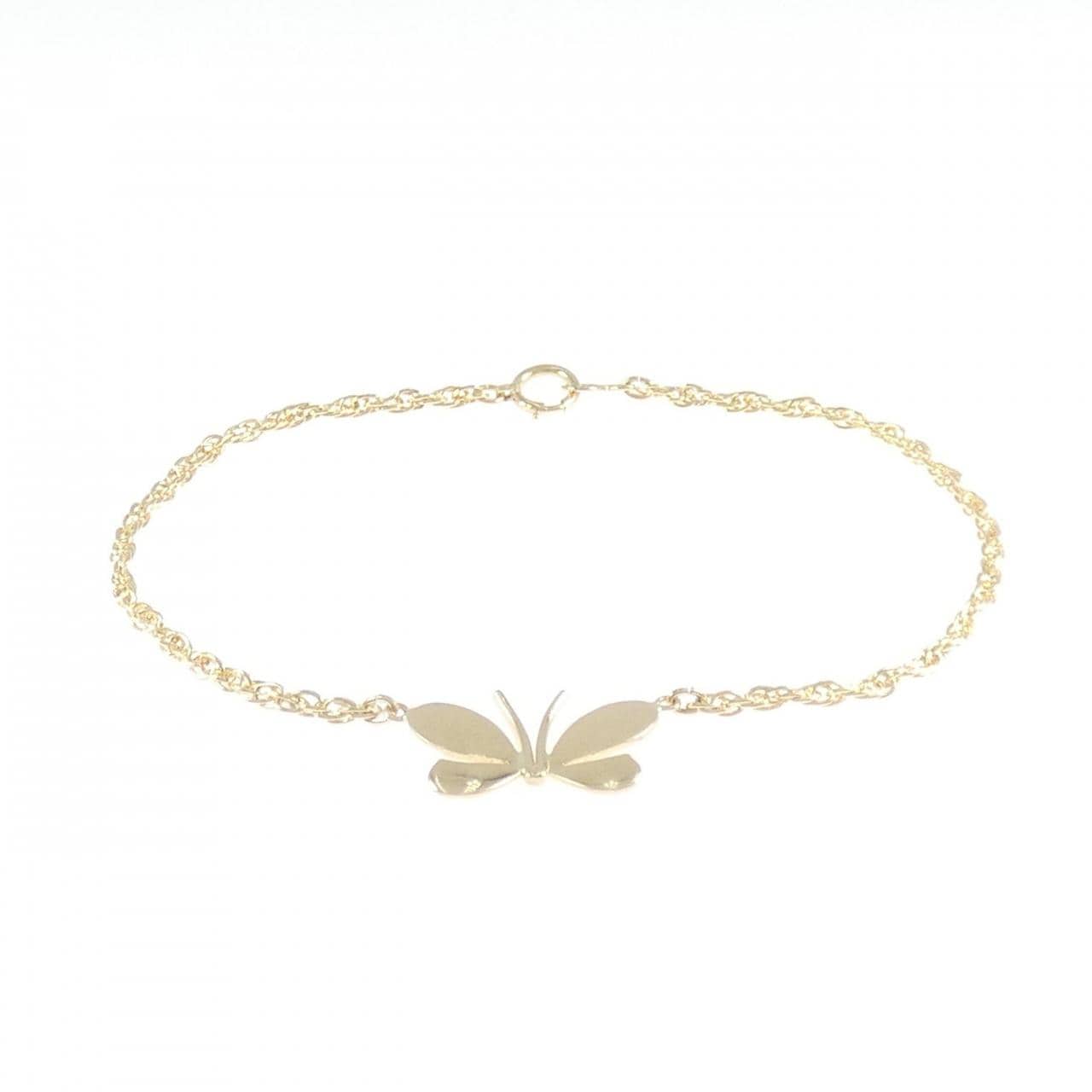 K18YG バタフライ ブレスレット