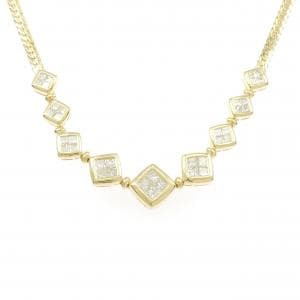 K18YG ダイヤモンド ネックレス 3.20CT