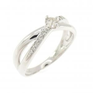 K18WG ダイヤモンド リング 0.20CT