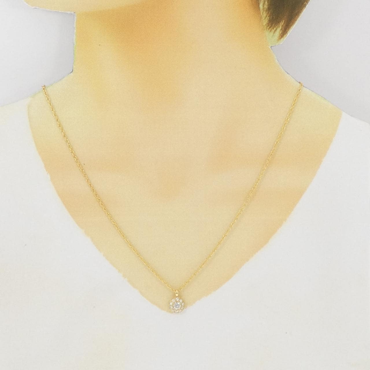 K18YG ダイヤモンド ネックレス 0.52CT
