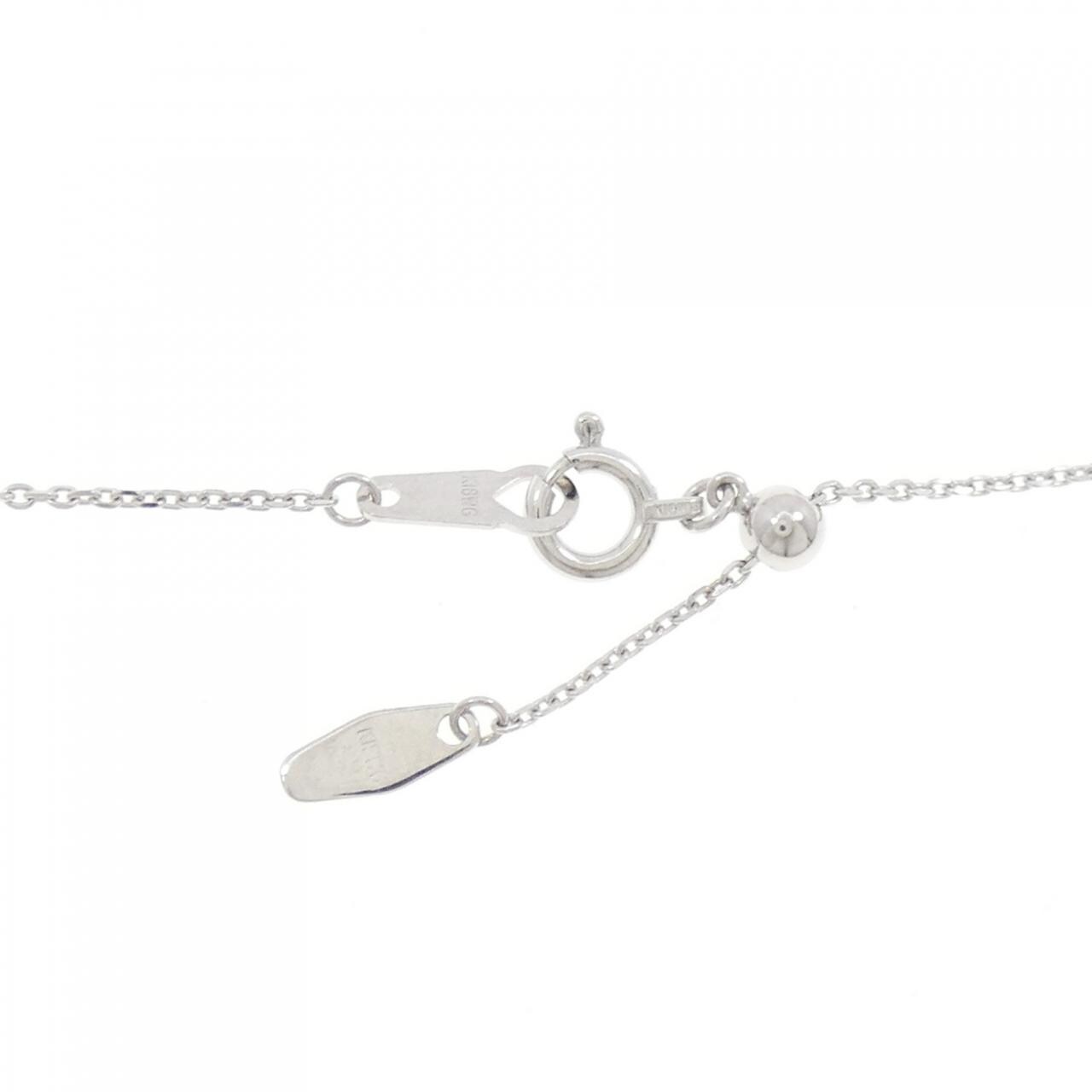 K18WG ダイヤモンド ネックレス 0.18CT