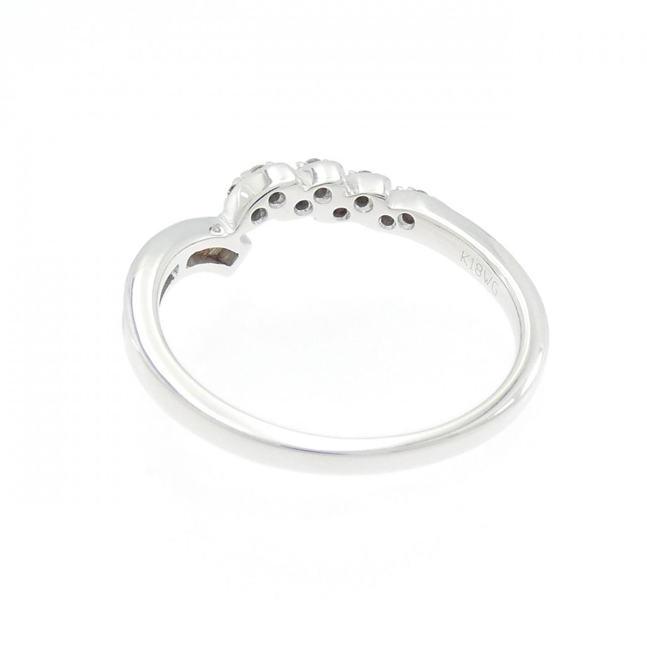 K18WG ダイヤモンド リング 0.15CT