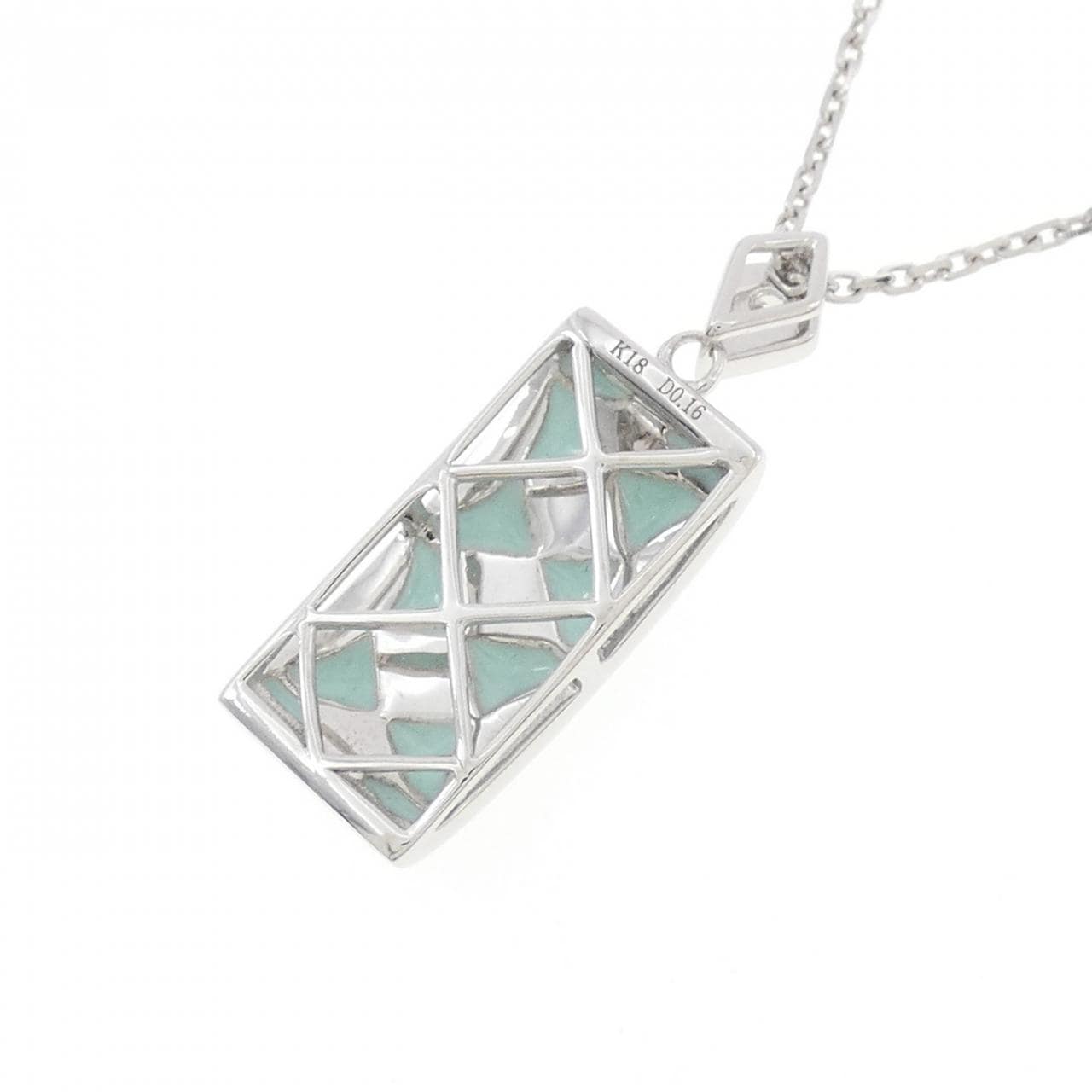 K18WG 樹脂 ネックレス