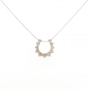 K18WG ダイヤモンド ネックレス 1.00CT