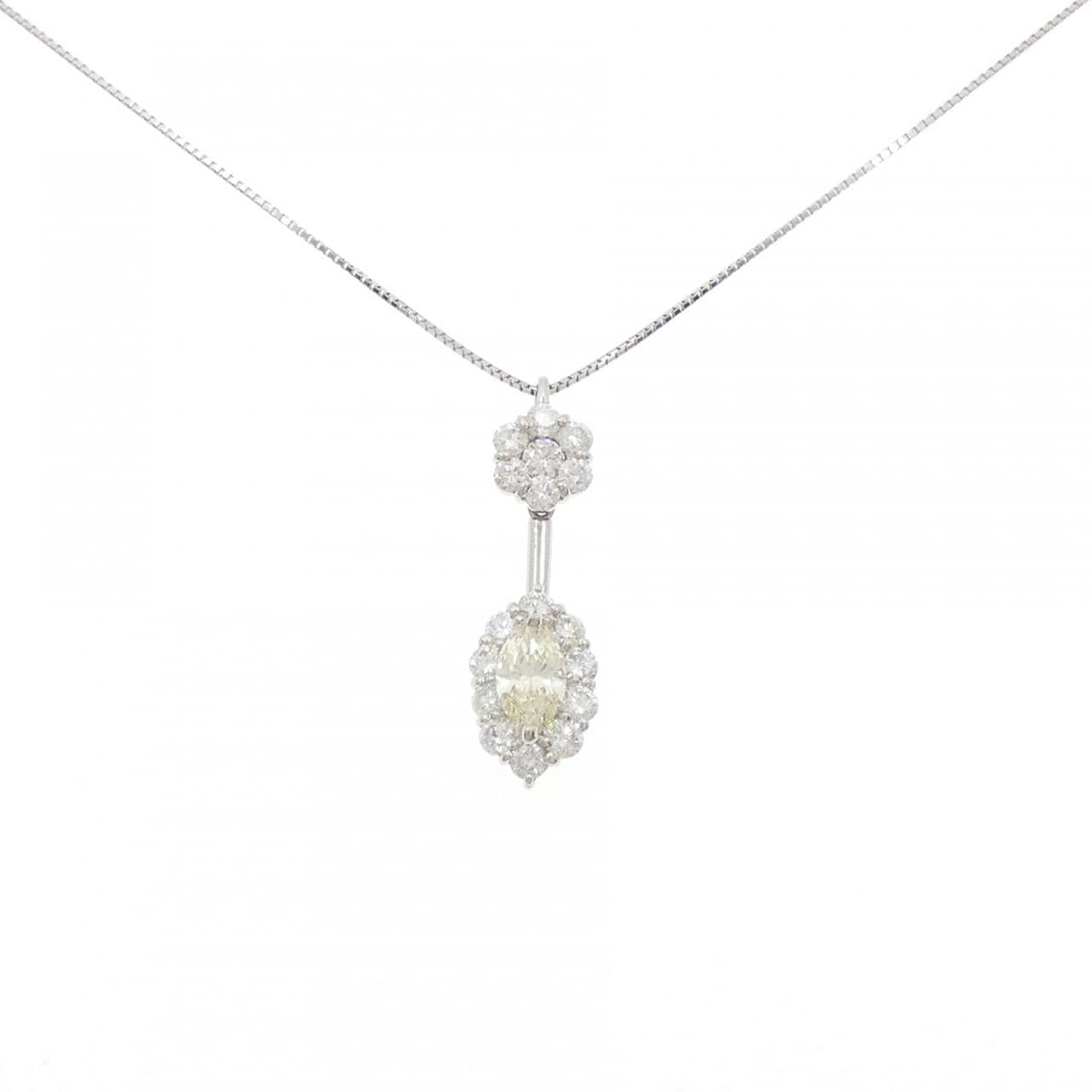 PT900/PT850 ダイヤモンド ネックレス 0.741CT