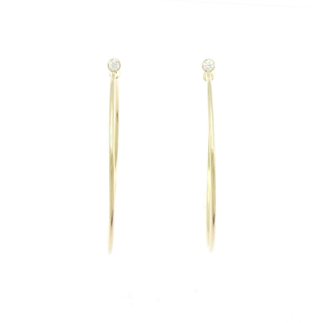 ティファニー ダイヤモンド フープ ピアス