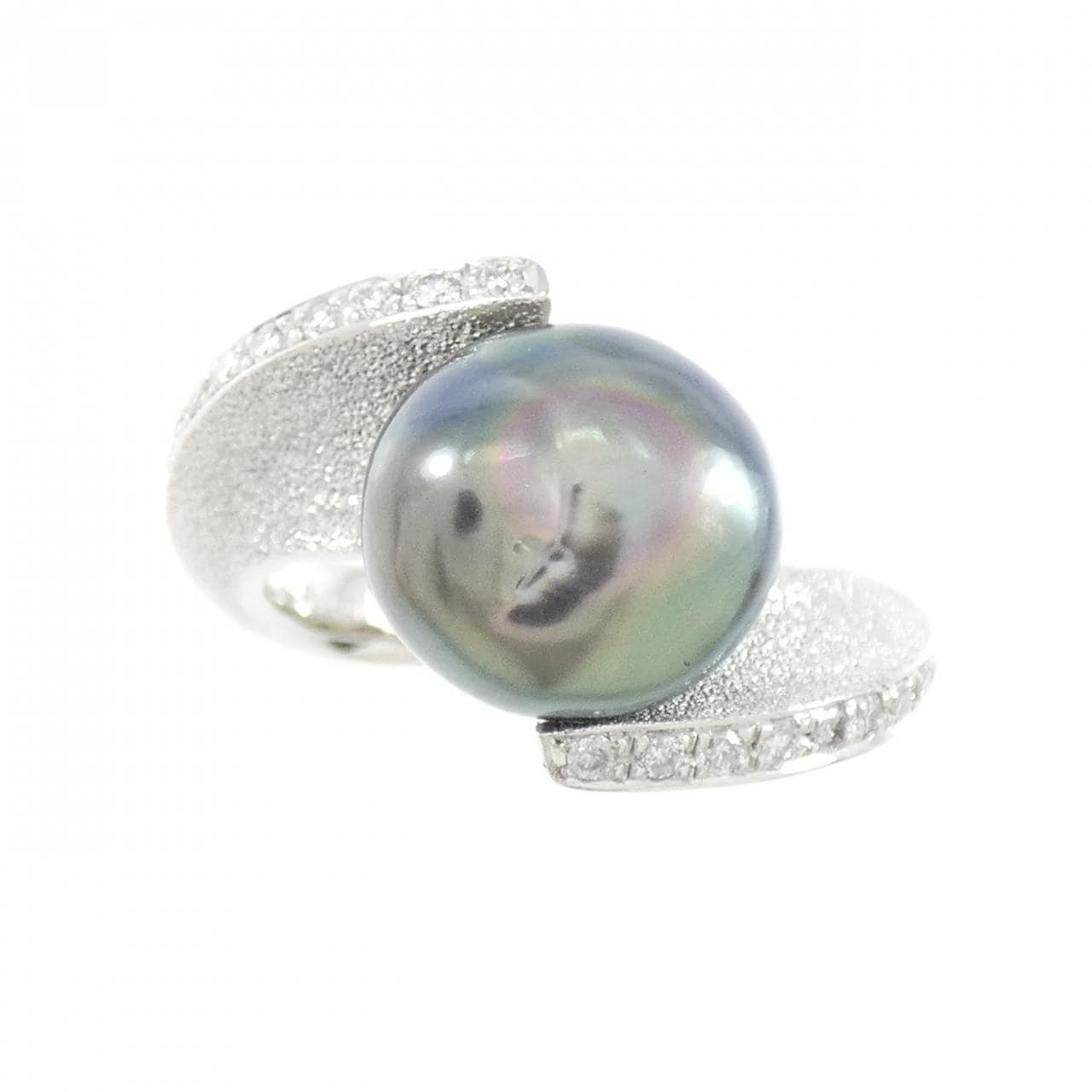 PT900 黒蝶パール リング